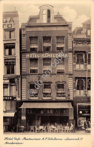 Cartolina - Postcard - Amsterdam - Hotel Scheltema - anni …