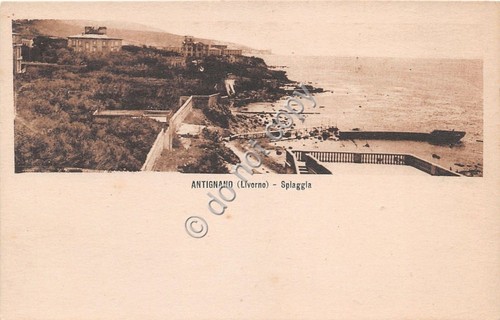 Cartolina - Postcard - Antignano - Livorno - spiaggia - …