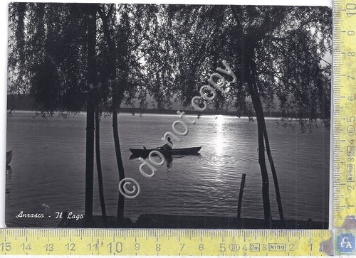 Cartolina - Postcard - Anzasco - Il Lago - Barca …