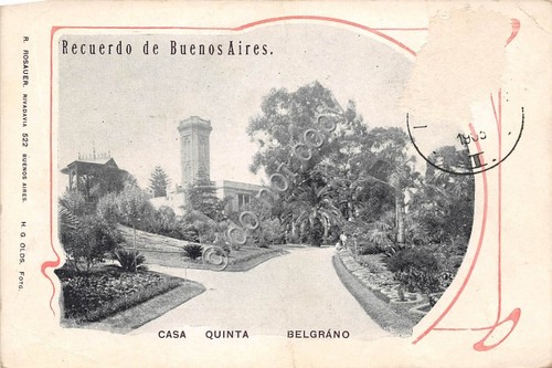 Cartolina - Postcard - Argentina Buenos Aires Casa Quinta Belgrano …