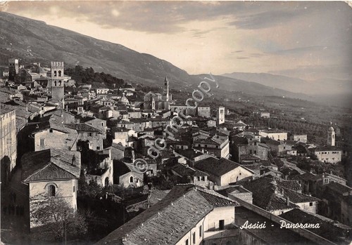 Cartolina - Postcard - Assisi - Panorama - 1951