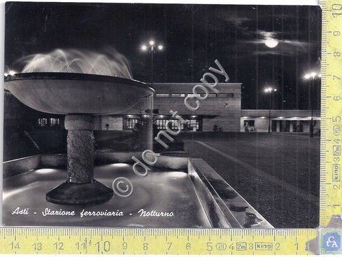 Cartolina - Postcard - Asti - Stazione Ferroviaria - by …