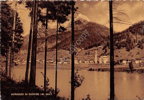 Cartolina - Postcard - Auronzo di Cadore - lago - …