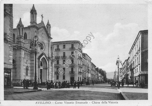 Cartolina - Postcard - Avellino - Corso V. Emanuele - …