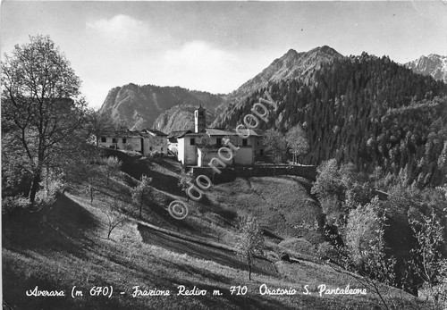 Cartolina - Postcard - Averara - Fraz. Redivo - Oratorio …