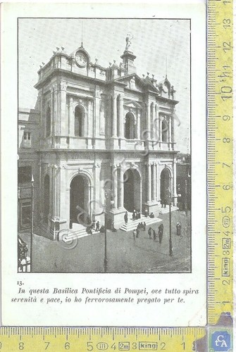 Cartolina - Postcard - Basilica Pontificia di Pompei - 1920 …