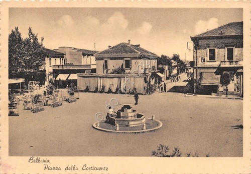 Cartolina - Postcard - Bellaria - Piazza della Costituente - …