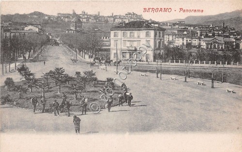 Cartolina - Postcard - Bergamo - Panorama - animata - …
