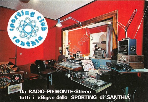 Cartolina - Postcard - Biella - Radio Piemonte - Sporting …