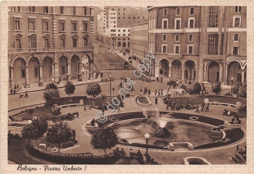 Cartolina - Postcard - Bologna - Piazza Umberto I - …
