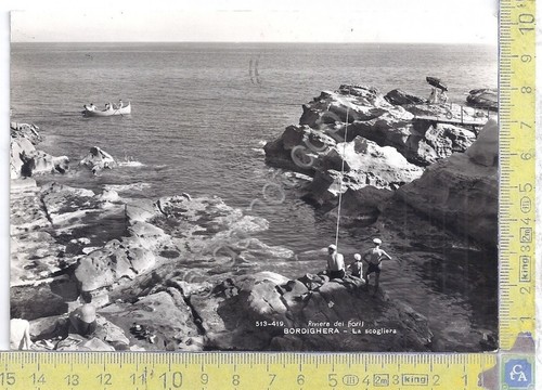 Cartolina - Postcard - Bordighera - Scogliera - 1962