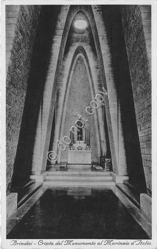 Cartolina - Postcard - Brindisi - Cripta Monumento Marinaio d'Italia …
