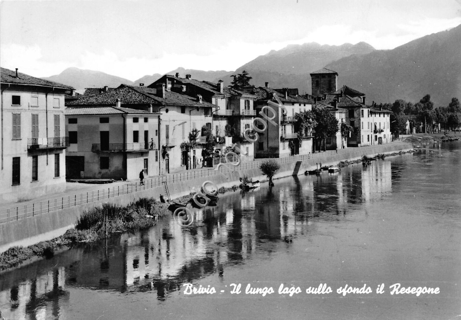 Cartolina - Postcard - Brivio - Lungo lago - Resegone …