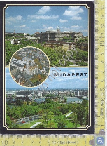 Cartolina - Postcard - Budapest - multivisione - anni '60?