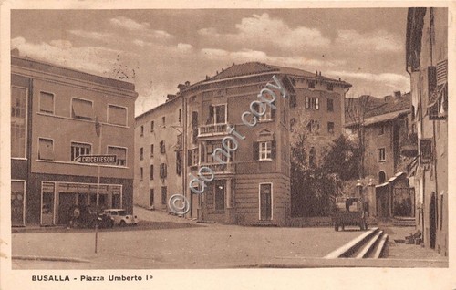 Cartolina - Postcard - Busalla - Piazza Umberto I - …