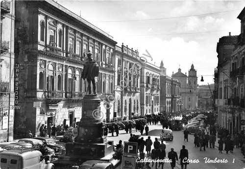 Cartolina - Postcard - Caltanissetta - Corso Umberto Primo - …