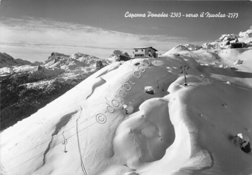 Cartolina - Postcard - Capanna Ghedina Pomedes - verso Nuvolao …