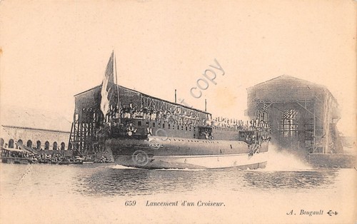 Cartolina - Postcard - Carte Postale - Varo dell'Incrociatore Pascal