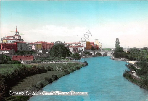 Cartolina - Postcard - Cassano d'Adda - Canale Muzza - …