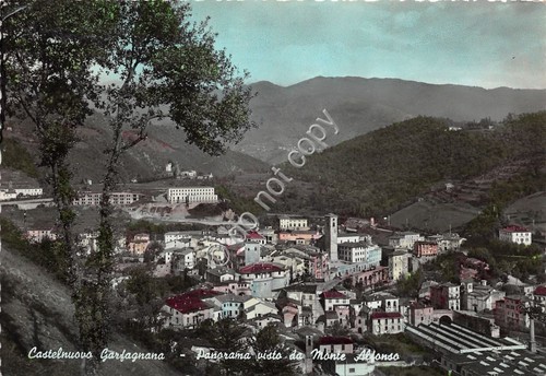 Cartolina - Postcard - Castelnuovo Garfagnana - panorama da Monte …