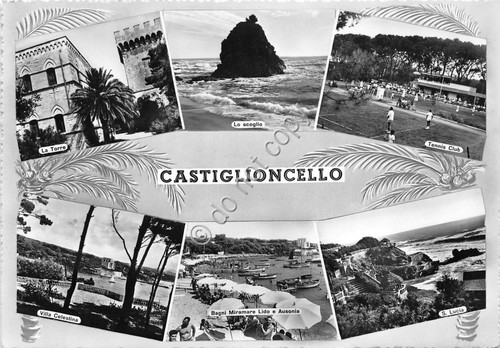 Cartolina - Postcard - Castiglioncello - vedutine - 1955