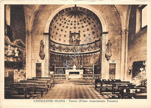 Cartolina - Postcard - Castiglione Olona - Interno di Chiesa