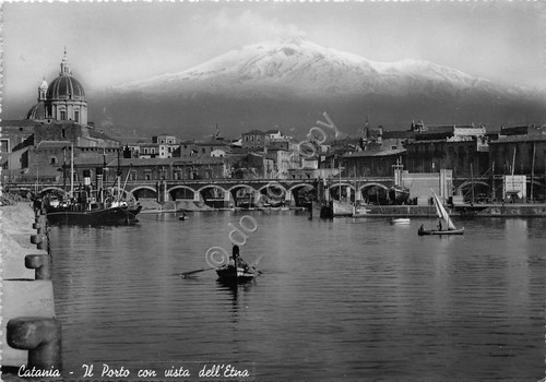 Cartolina - Postcard - Catania - Porto - Barche - …