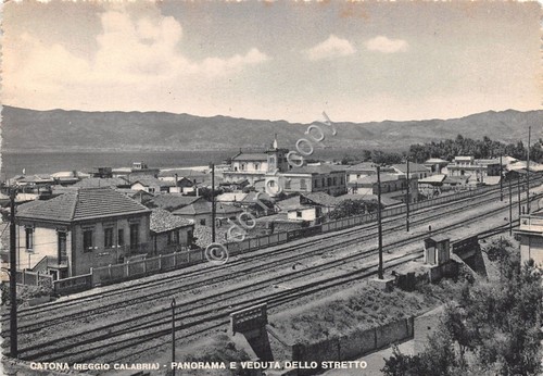 Cartolina - Postcard - Catona - veduta dello Stretto - …