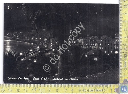 Cartolina - Postcard - Celle Ligure - Notturno - by …