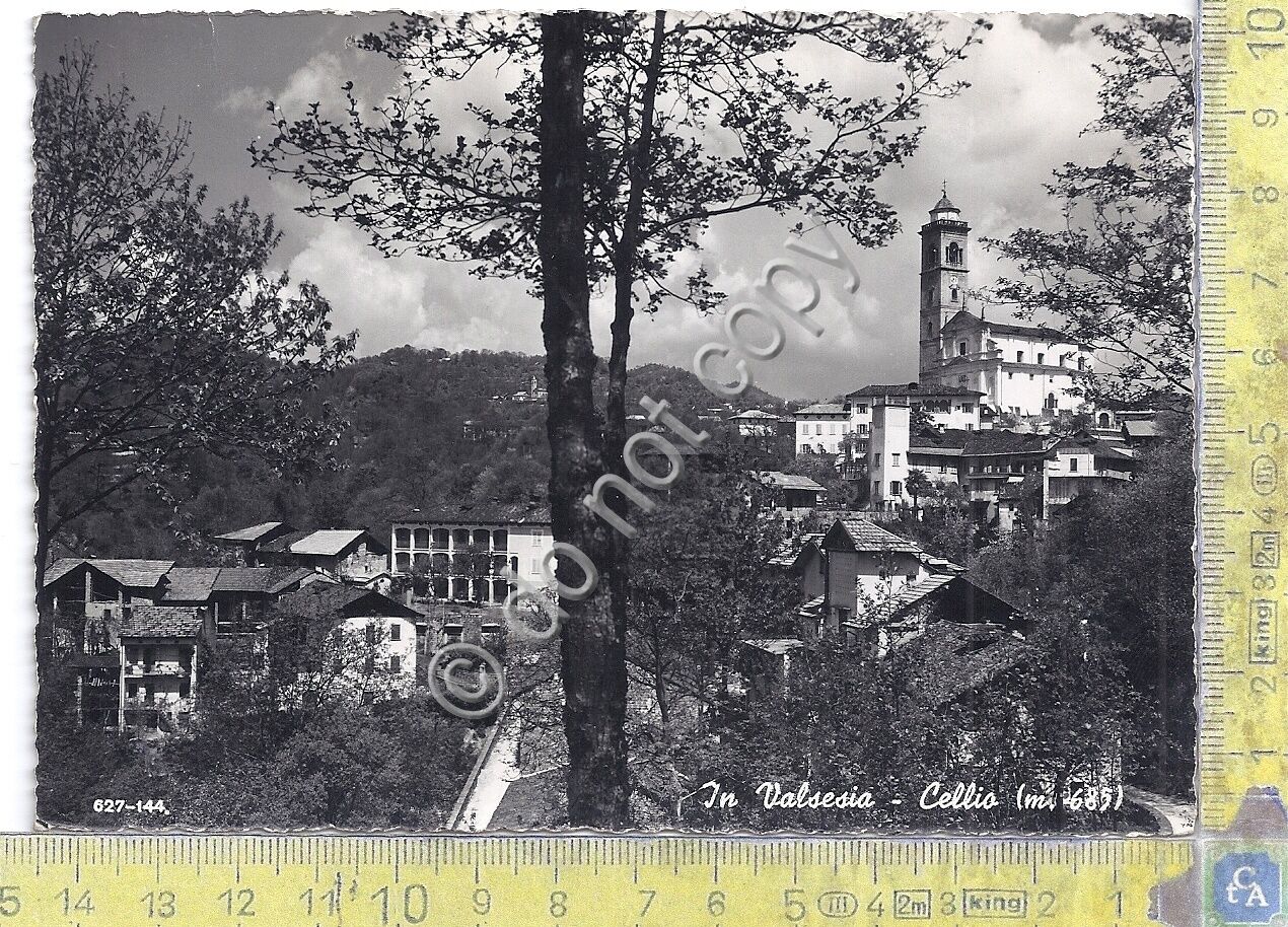 Cartolina - Postcard - Cellio - Valsesia - 1953