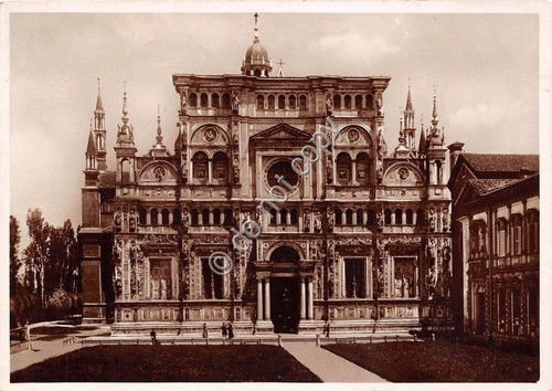 Cartolina - Postcard - Certosa di Pavia - Facciata - …