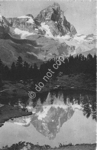 Cartolina - Postcard - Cervinia - Lago Azzurro - 1942