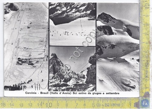 Cartolina - Postcard - Cervinia - Multivisione - anni '60