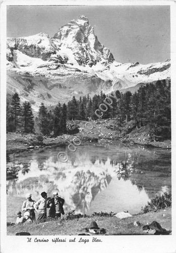 Cartolina - Postcard - Cervino - animata - Lago Bleu …