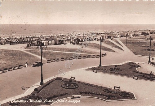 Cartolina - Postcard - Cesenatico - Piazzale Costa - Spiaggia …