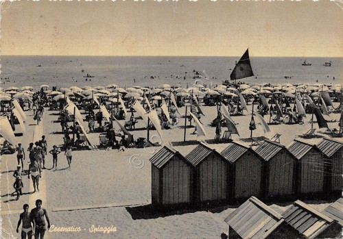 Cartolina - Postcard - Cesenatico - Spiaggia - Cabine - …