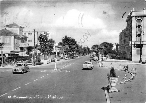 Cartolina - Postcard - Cesenatico - Viale Carducci - Auto …