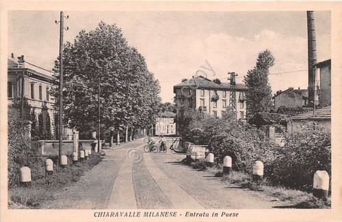 Cartolina - Postcard - Chiaravalle Milanese - entrata in paese …