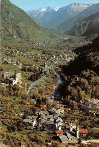 Cartolina - Postcard - Chiavenna - sfondo Val Bregaglia - …