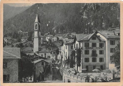 Cartolina - Postcard - Chiesa Valmalenco - Albergo Mitta - …