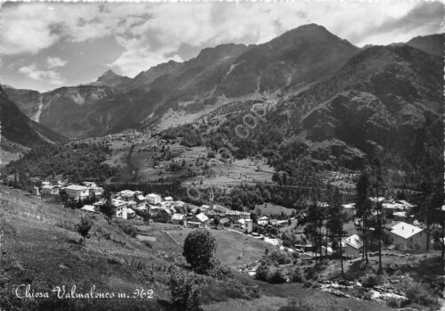 Cartolina - Postcard - Chiesa Valmalenco - Panorama dall'alto - …