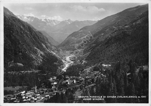 Cartolina - Postcard - Chiesa Valmalenco - Verso Sondrio - …