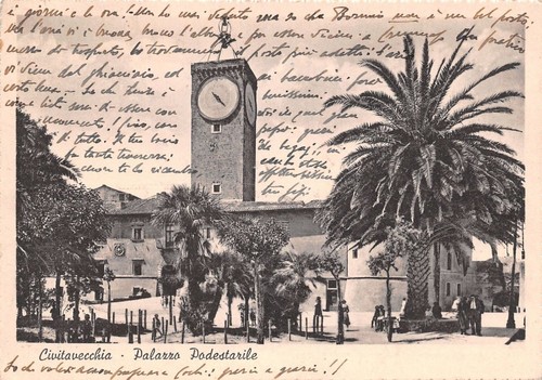 Cartolina - Postcard - Civitavecchia - Palazzo Podestarile - 1940