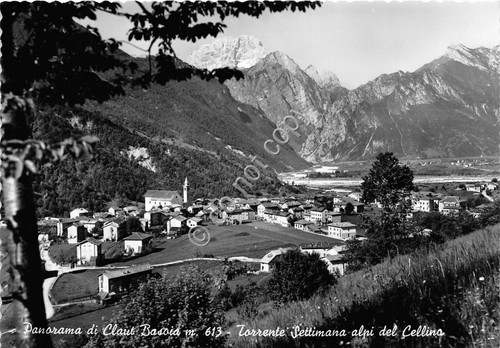 Cartolina - Postcard - Claut Basoia - Panorama - Torrente …
