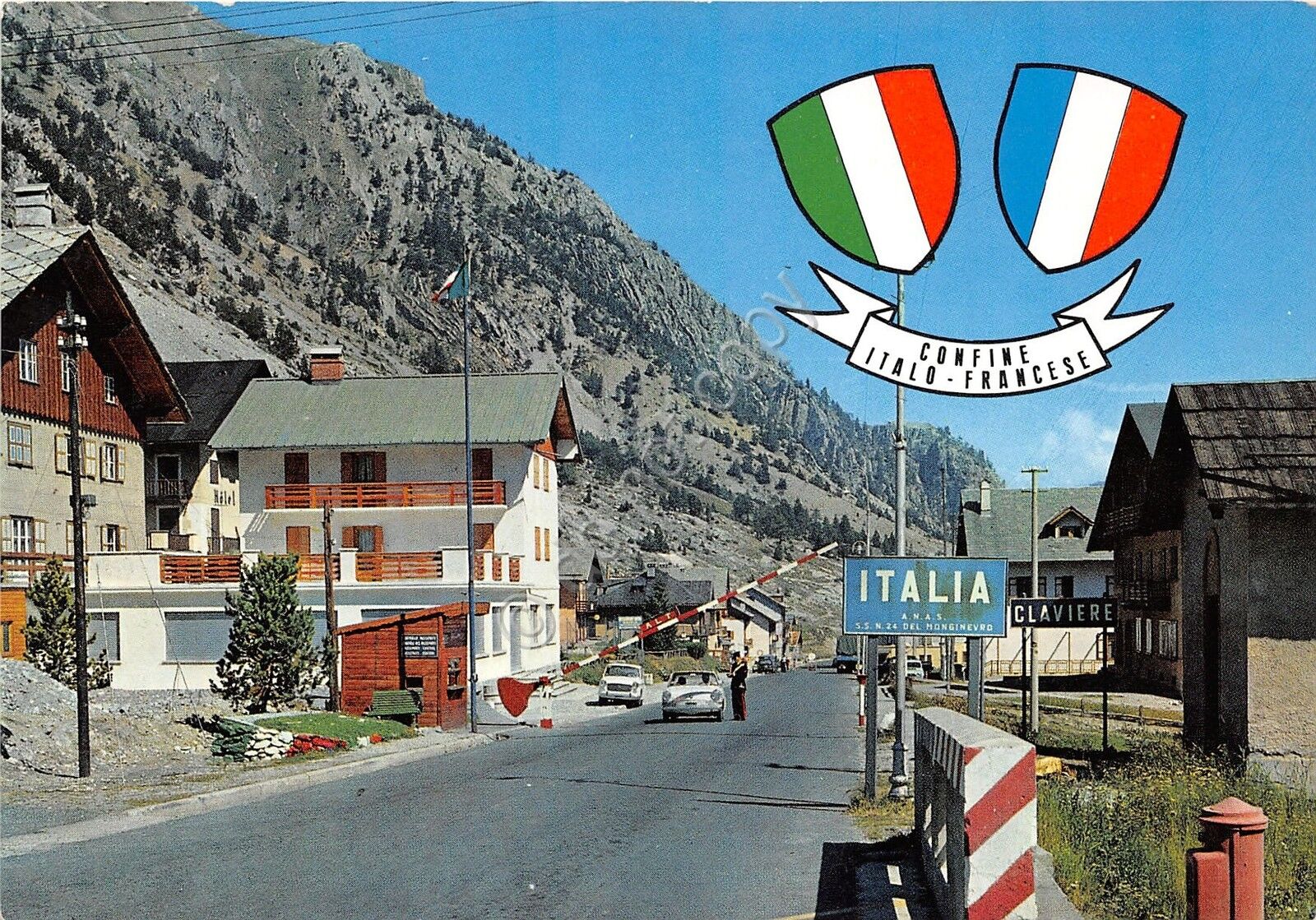 Cartolina - Postcard - Claviere - Confine Italo Francese - …