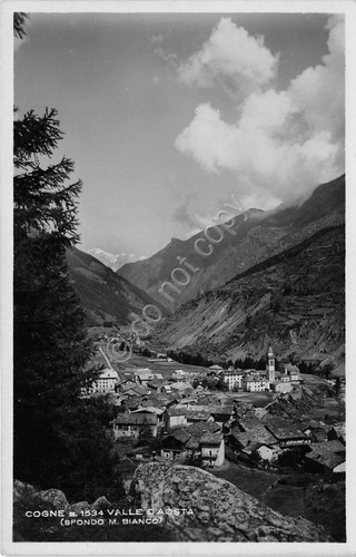 Cartolina - Postcard - Cogne - Panorama - Monte Bianco …