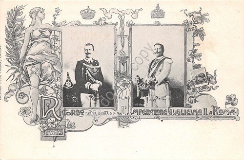 Cartolina - Postcard - Commemorativa - Imperatore Guglielmo II a …