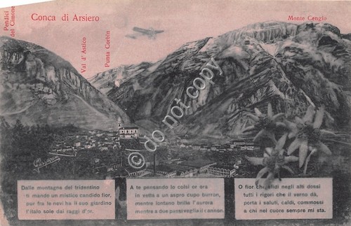 Cartolina - Postcard - Conca di Arsiero - Val Posina …