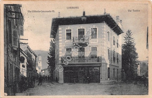 Cartolina - Postcard - Cormons - Via V. Emanuele - …