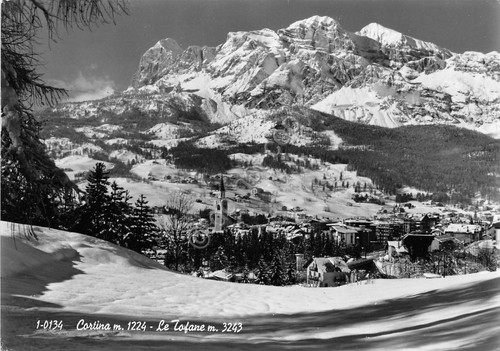Cartolina - Postcard - Cortina - Le Tofane - panorama …